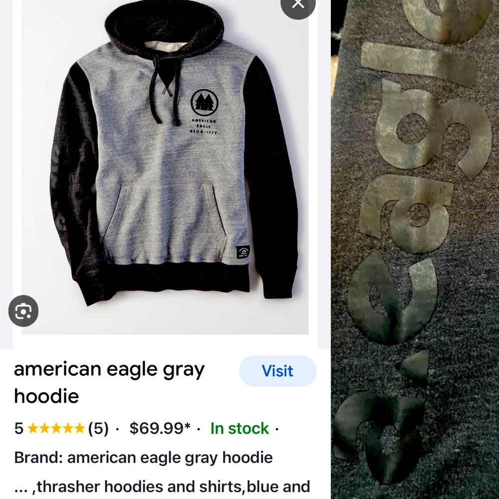 American Eagle Hooded sweater men’s Large